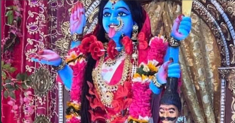 Maa Kali idol from Heart Touch Diva's 2025 Kali Puja